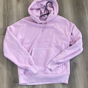 pink vintage oversized champion hoodie and sweats